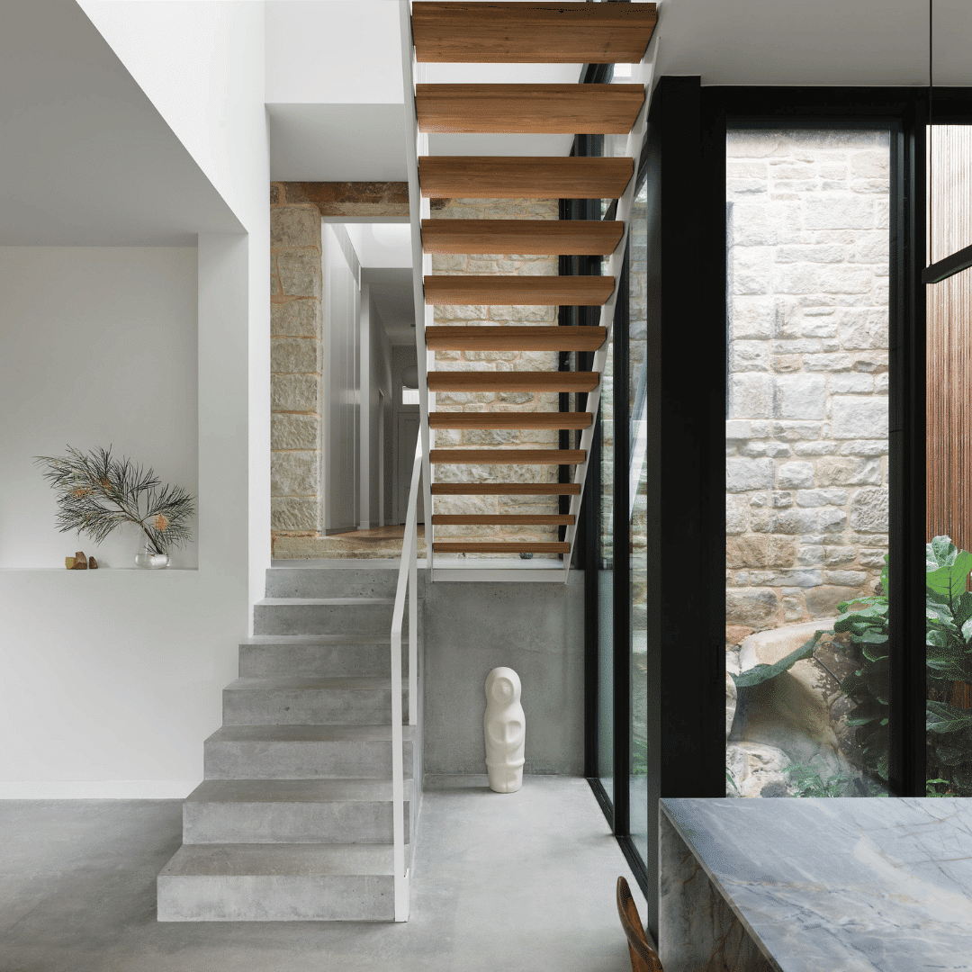 M2 Carpentry internal fit out and timber stairs for Clovelly home