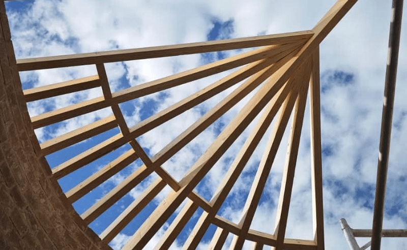 M2 Carpentry roof framing sydney M2 Carpentry curved structural framing job sydney